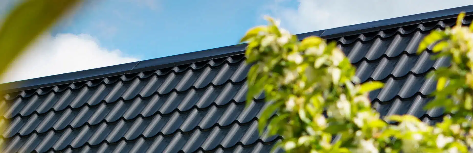 Tagsten lavet af stål fra Profilmetal